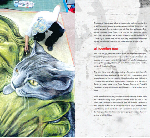 Featured in the book Street Art by Russ Thorne, London 2014!